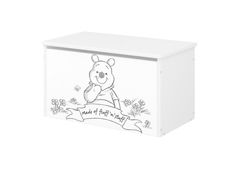 Babyboo Box na hračky s motívom  Medvídek PÚ - black