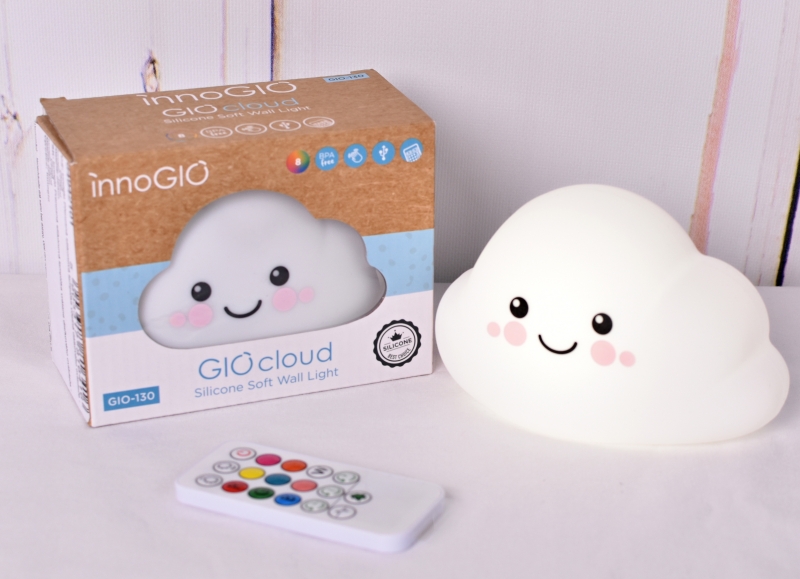Innogio Prenosná silikónová lampička vrátane diaľkového ovládača - Cloud