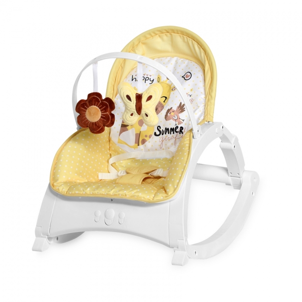 Hojdacie lehátko Lorelli ENJOY YELLOW GIRAFFE