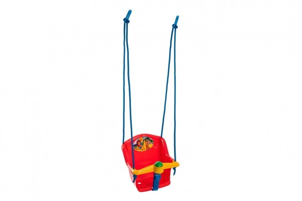 Hojdačka Baby s pískátkem plast červená nosnosť 20kg 35x34x35cm