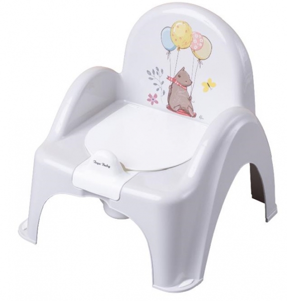 Tega Baby Nočník / stolička Medvedík  - sivý