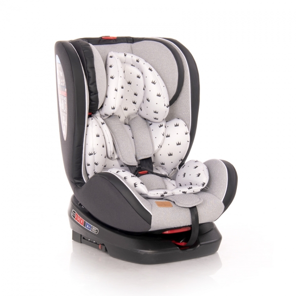 Autosedačka Lorelli NEBULA ISOFIX 0-36 KG ROT.GREY CROWNS