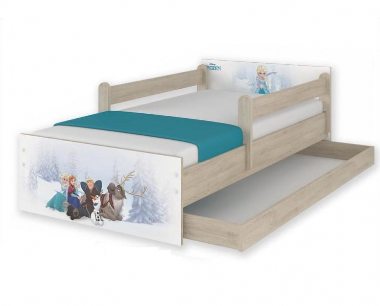 BabyBoo Detská junior posteľ Disney 200x90cm - Frozen + šufík