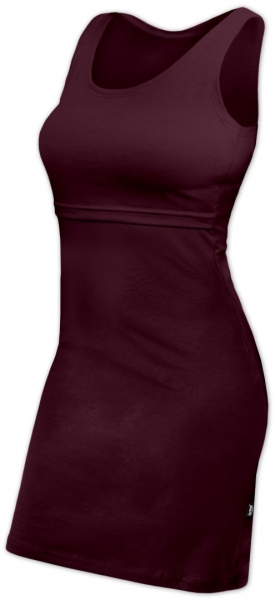 Jožánek Dojčiace šaty bez rukávov ELENA - bordo, veľ. L/XL