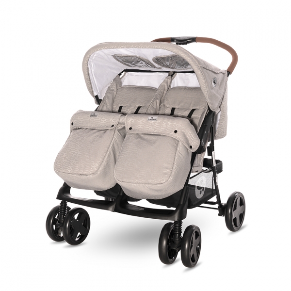 Kočík pre dvojčatá Lorelli TWIN STRING + Taška na kočík