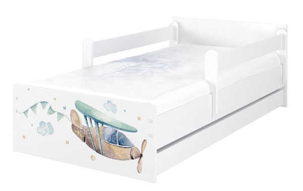 Babyboo Detská posteľ 180 x 90 cm - Lietadlo MAX XL