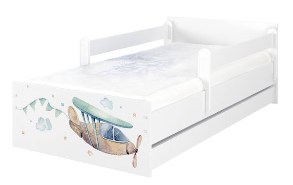 Babyboo Detská posteľ 200 x 90 cm - Lietadlo MAX XXL