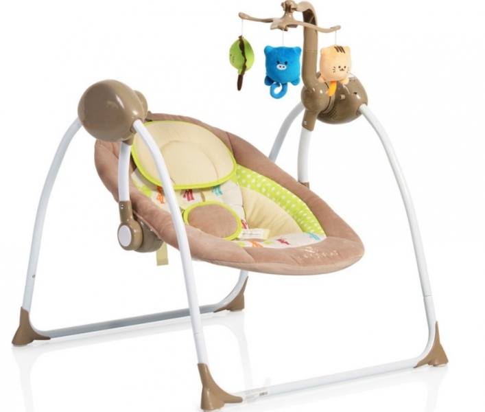 Cangaroo Lehátko / hojdačka pre dojčatá - Baby Swing - cappuccino