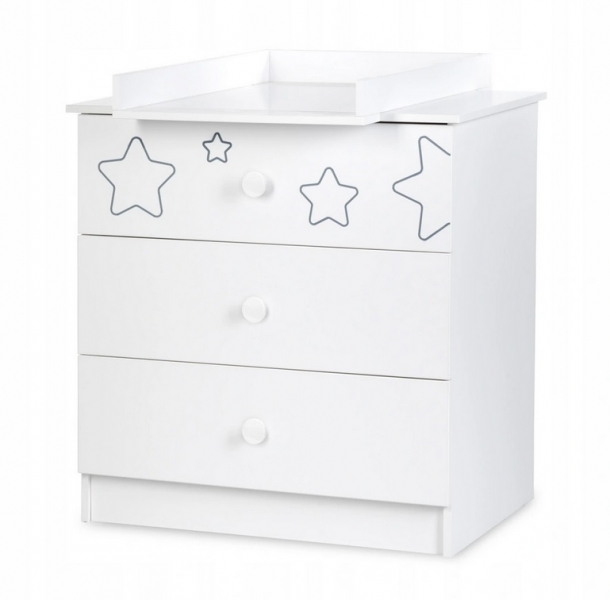 Komoda Star 120 x 60 cm - farba biela