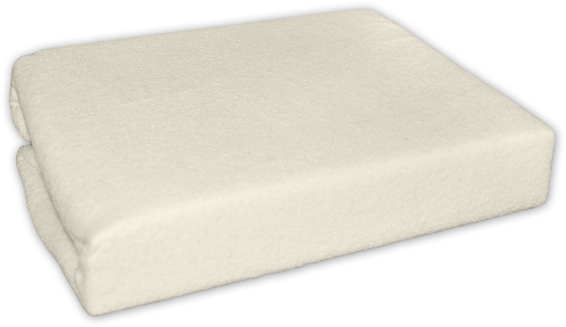 Nepremokavé froté prestieradlo do kočíka 75 x 35 - ecru