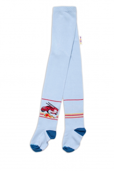 Baby Nellys Bavlnené pančucháče - Hasiči, modré, veľ. 92/98-#Velikost koj. oblečení;92-98 (18-36m)