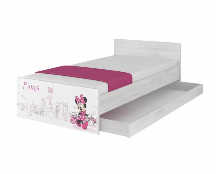 BabyBoo Detská junior posteľ Disney 200x90cm - Minnie Paris