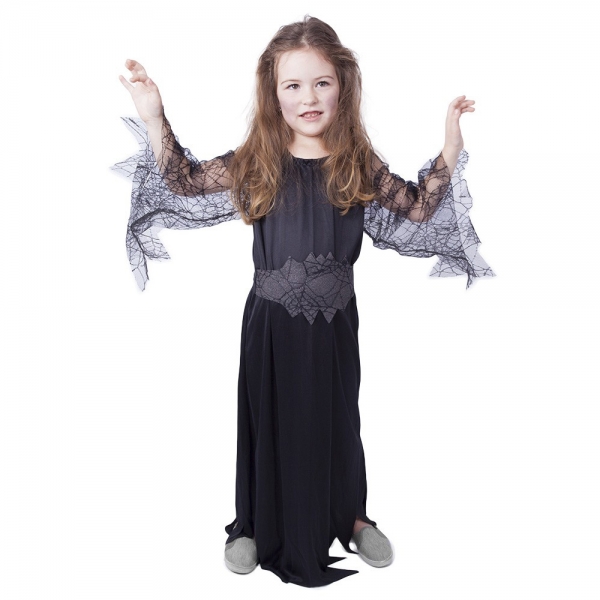 Detský kostým čierna čarodejnica/Halloween (S)