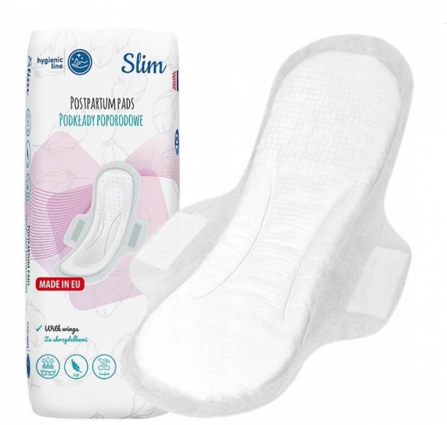 Popôrodné hygienické slim vložky - 10 ks, Akuku