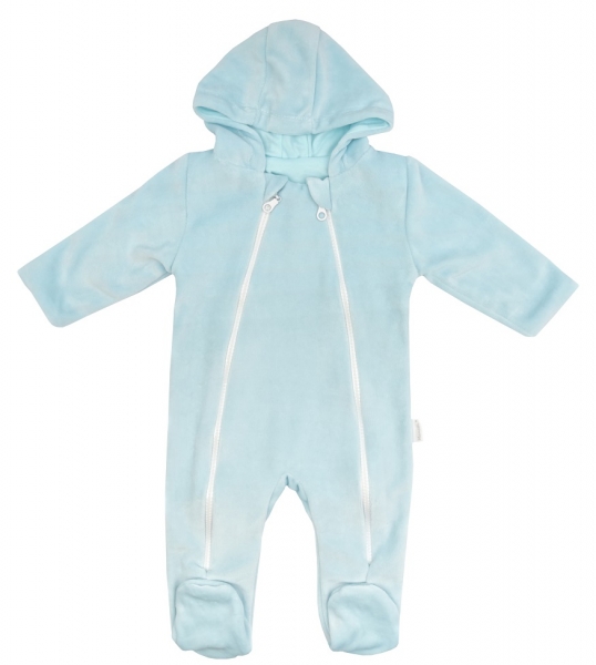 Mamatti Dojčenský overal VELVET, Bear - mätový