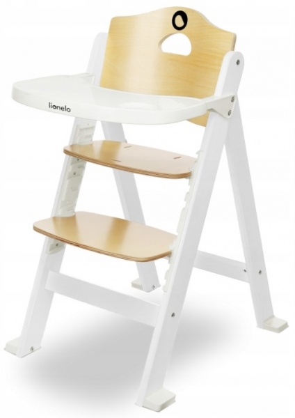 Lionelo Drevená jedálenská stolička, stolček - Floris, White