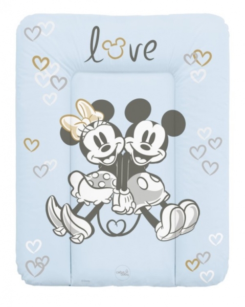 Ceba Baby Prebaľovacia podložka mäkká 50x70cm Disney Minnie & Mickey, modrá