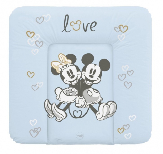 Ceba Baby Prebaľovacia podložka mäkká 75x72cm Disney Minnie & Mickey, modrá