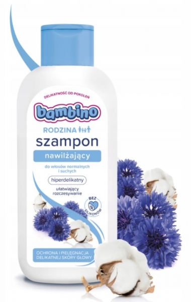 NIVEA Bambino FAMILY Osviežujúci šampón, 400 ml, regenerácia a hydratácia