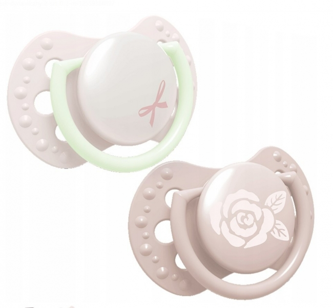 Lovi Silikónové dynamické cumlíky 0-2m Baby Shower Girl - růžové