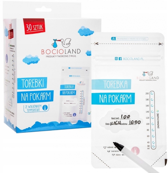 BocioLand Vrecká na mlieko 200 ml - 30 ks
