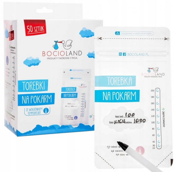 BocioLand Vrecká na mlieko 200 ml - 50 ks