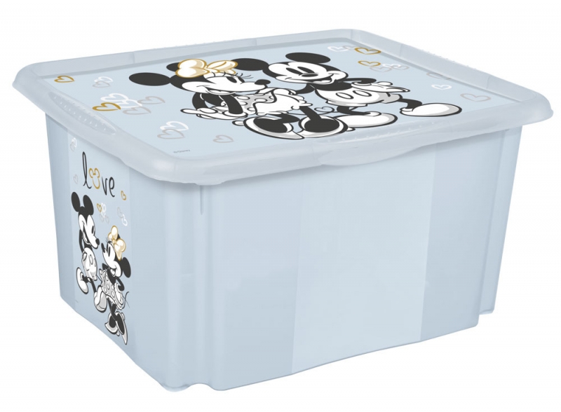 Keeeper Box na hračky Mickey Mouse love 24 l, modrý