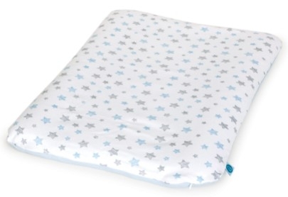 Ceba baby Poťah na prebaľovaciu podložku 2ks, modro/sivý s potlačou Stars, 50x70-80cm
