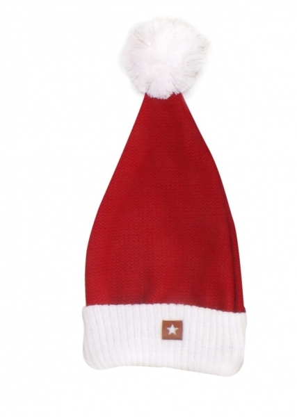 Z&Z Vianočná pletená čiapka Baby Santa, červená-#Velikost koj. oblečení;56-80 (0-12m)