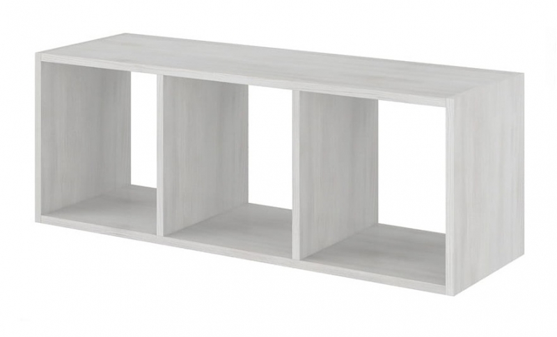 Regál 3-policový Nellys, SURF biely (N-05, ROZMER: 120 X 40 X 38 CM, FARBA: BIALA)