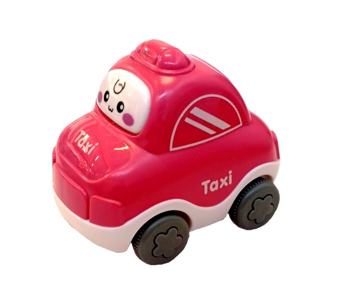 Mini autíčko s puzzle Artyk, Taxi - ružové