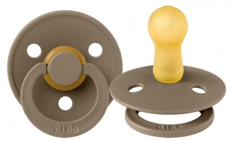Kaučukový cumlík BIBS, 6-18 m, sivý