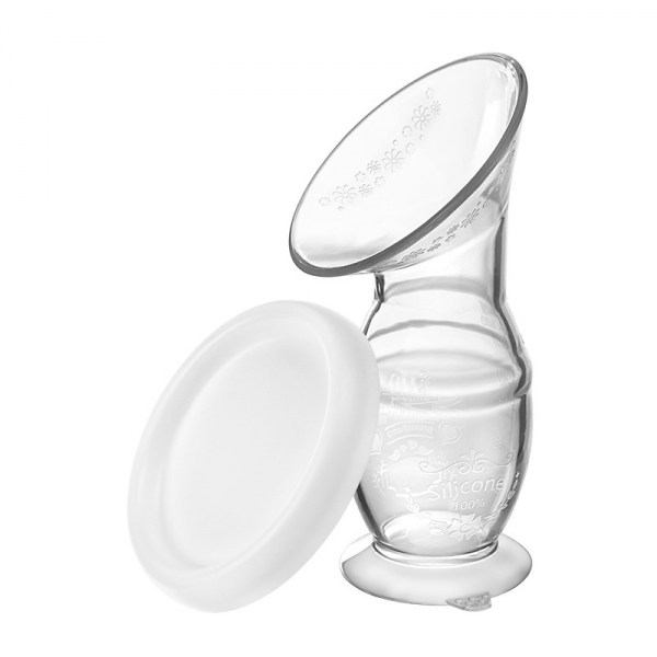 Kolektor, ručná pumpa na prsia, silikón Akuku, 100ml