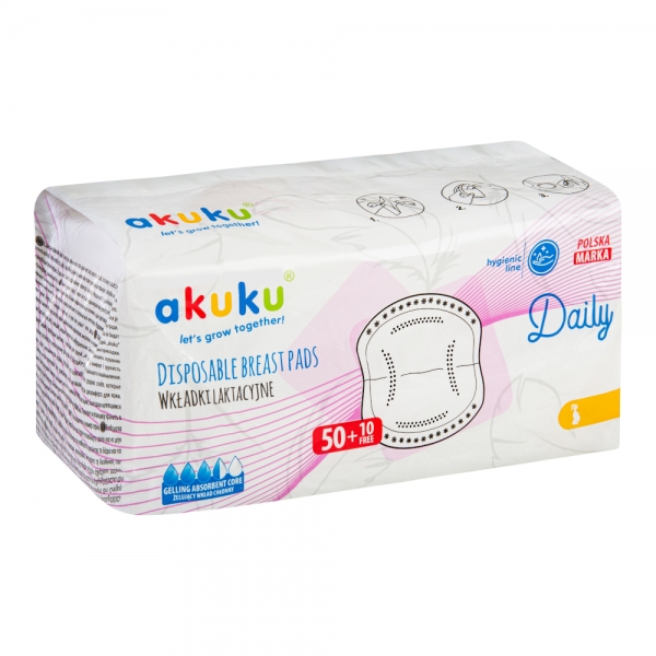 Vložky do podprsenky Akuku - 60 ks