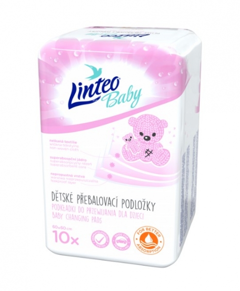 Detské prebaľovacie podložky Linteo Baby - 10 ks