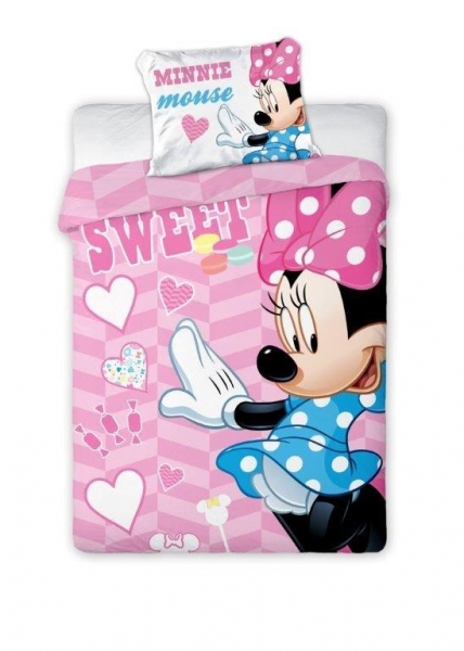 Detské obliečky Sweet Minnie 135x100cm-#Velikost povlečení;135x100 (FARBA: RůžOVá, ROZMER: 135 X 100)