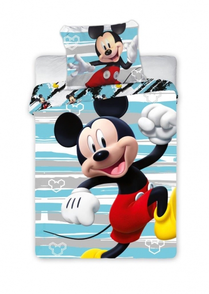Detské obliečky Myšák Mickey 135x100 cm-#Velikost povlečení;135x100 (FARBA: MODRá, ROZMER: 135 X 100)