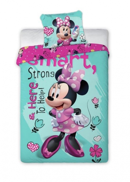Detské obliečky Minnie Smart 140x200 cm-#Velikost povlečení;140x200/70x90cm (ROZMERY: 140 X 200 CM /)