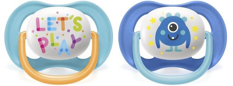 Cumlík Ultra Air Animals, 6-18m - Let´s Play Avent, modrý