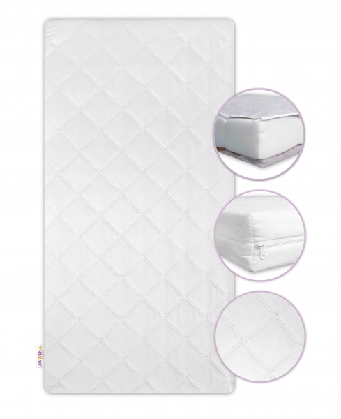 Matrac do postieľky kokos/pena/pohánka, 120x60x10cm, Baby Nellys-#Rozměry;120x60 (ROZMER: 120X60/10CM)