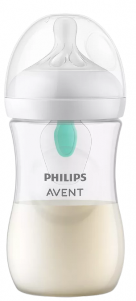 Dojčenská fľaša Natural Avent, Response s ventilom AirFree, 260 ml