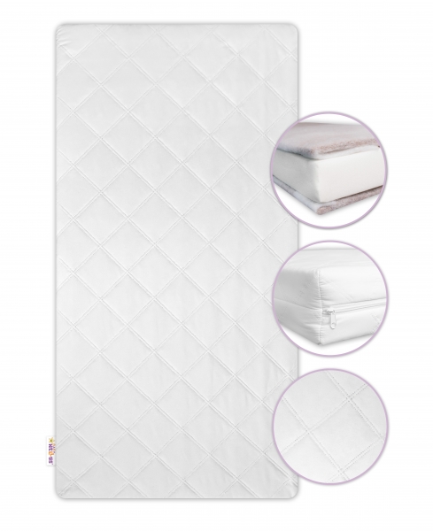 Matrac do detskej postele kokos/pena/kokos 160x70x10cm, Baby Nellys-#Rozměry;160x70 (ROZMER: 160/70 CM)
