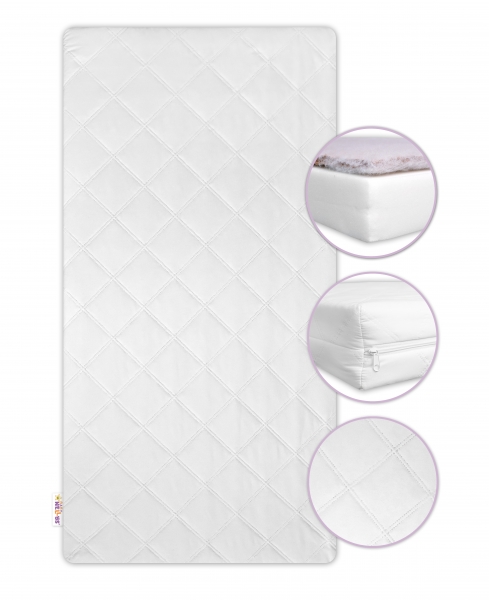 Matrac do detskej postele pena/kokos 160x90x10cm, Baby Nellys-#Rozměry;160x90 (ROZMER: 160X90/10 CM,)