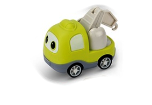 Stavebné mini autíčko na zotrvačník Tulimi - zelené