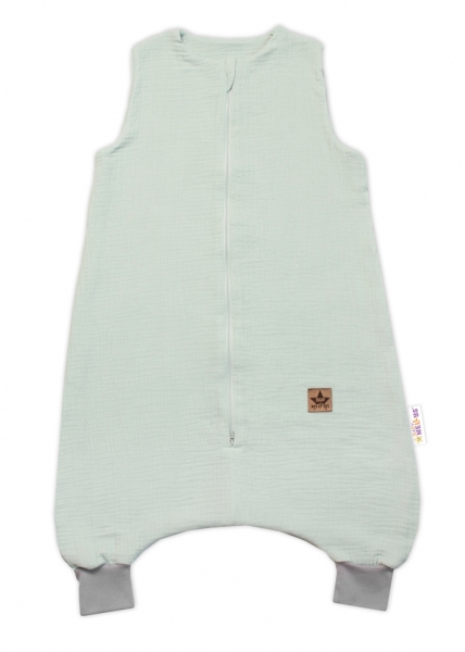 Mušelínový letný spací vak s nohavičkami Kids Soft Light, Baby Nellys, 88 cm, mä