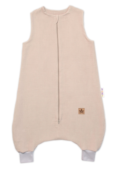 Mušelínový letný spací vak s nohavičkami Kids Soft Light, Baby Nellys, 88 cm, be