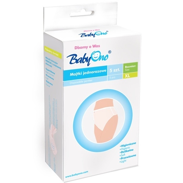 BabyOno Popôrodné nohavičky - 5ks v balení