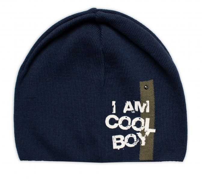 Jarná, jesenná čiapka I am Cool Boy, granátová, 40-46 cm