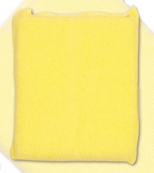 TERJAN Hubka na umývanie s froté obalom - krémovo žltá