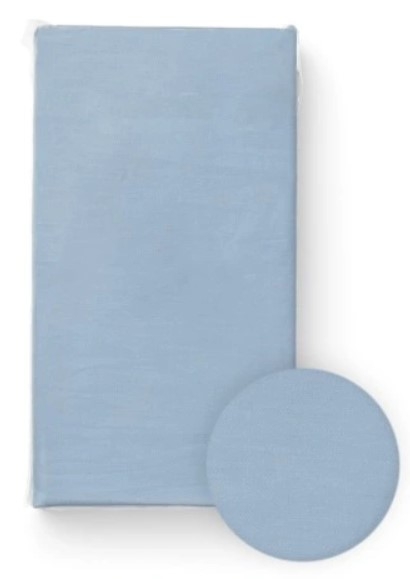 Prestieradlo do postieľky, bavlna, modré, 120 x 60 cm